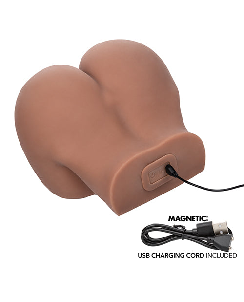 Stroke It Vibrating Twerking BBL - Brown