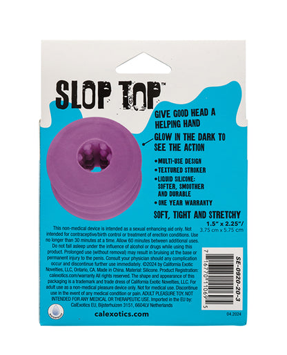 Slop Top Glow in the Dark Dirty Luv Stroker - Purple