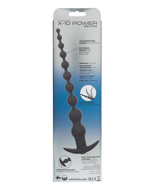 CalExotics Anal Toys Rechargeable X-10 Power Beads - Image 2