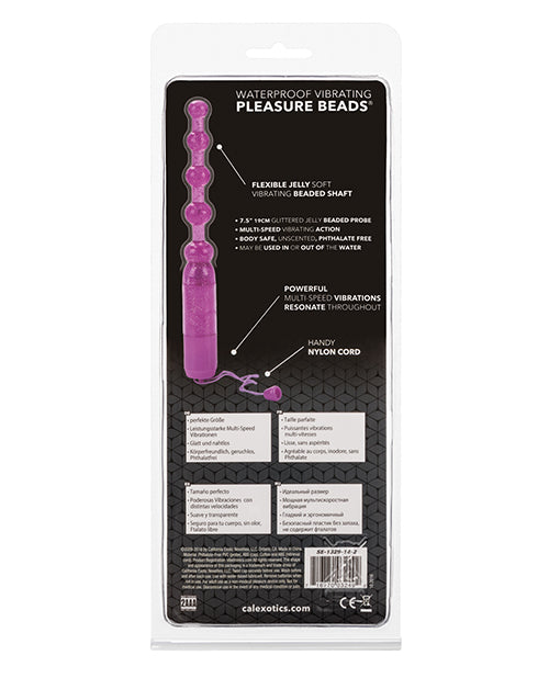 Vibrating Pleasure Beads Waterproof - Purple