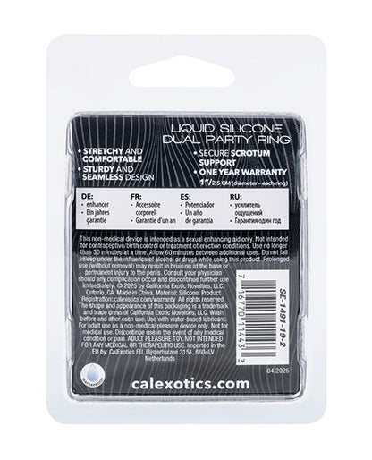 Alpha Liquid Silicone Dual Party Ring
