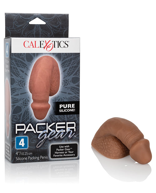 Packer Gear 4" Silicone Packing Penis - Brown