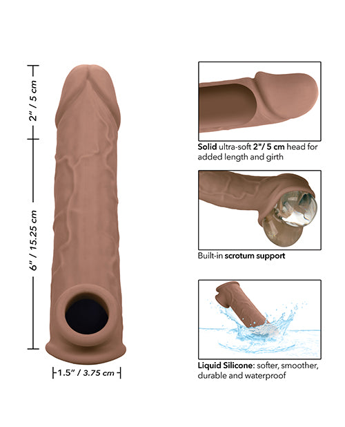 Performance Maxx Life-Like 8" Penis Extension - Brown