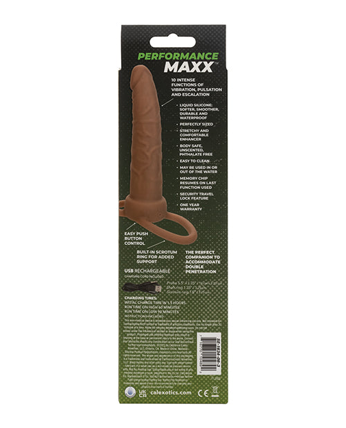 Performance Maxx Rechargeable Dual Penetrator - Brown