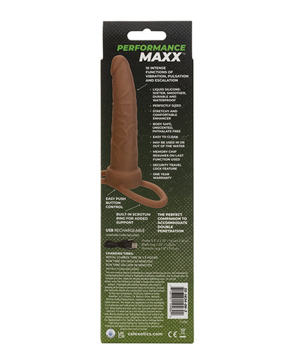 Performance Maxx Rechargeable Dual Penetrator - Brown