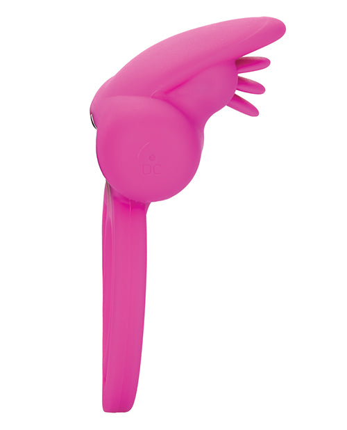 Silicone Rechargeable Dual Clit Flicker Enhancer - Pink