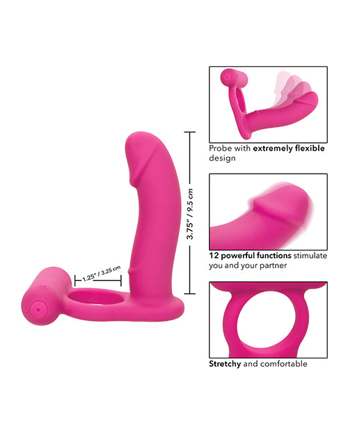 Silicone Rechargeable Double Diver - Pink