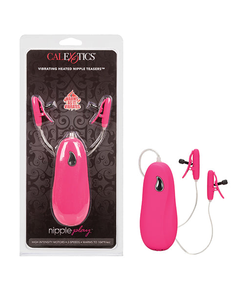 Nipple Play Vibrating Heated Nipple Teasers - Pink