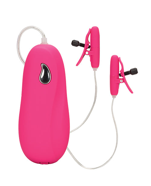 Nipple Play Vibrating Heated Nipple Teasers - Pink