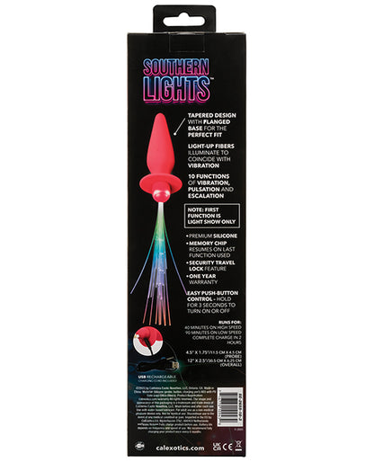 Southern Lights Southern Lights Rechargeable Vibrating Light Up Anal Probe - Pink - Image 5