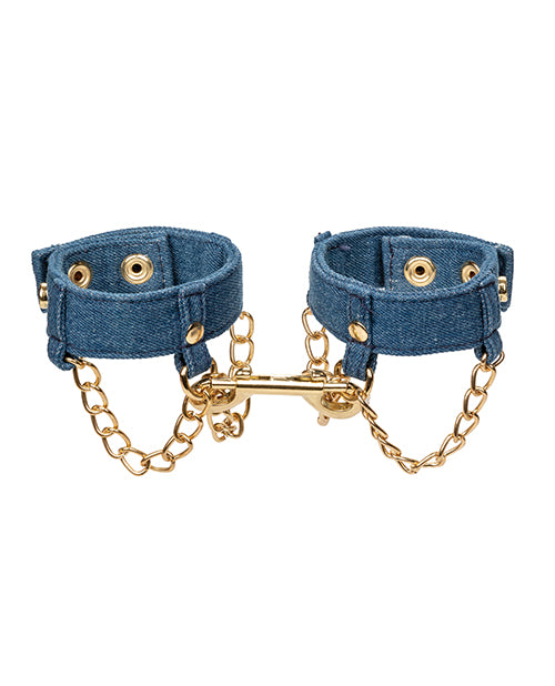 Ride 'Em Premium Denim Collection Wrist Cuffs