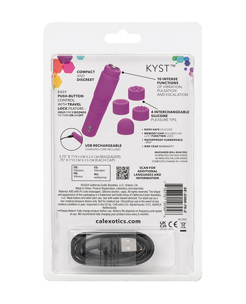 Kyst Mega-Mite Stimulator w/Interchangeable Tips - Pink