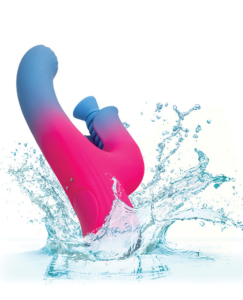 Elation Dual Stimulator w/Suction - Blue/Pink