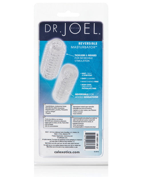 Dr Joel Kaplan Reversible Masturbator - Clear