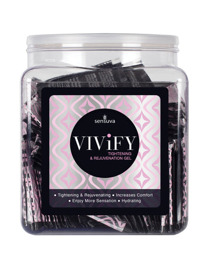Sensuva Vivify Tightening & Rejuvenation Gel - Tub of 100 Single Use Packet - Image 2