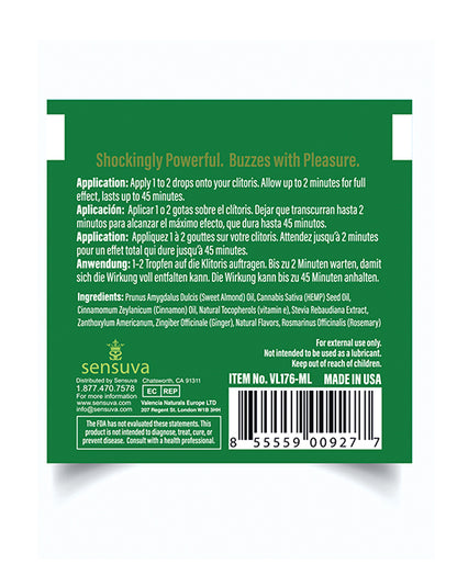On ON Hemp Arousal Oil - Single Use Ampoule Packet
