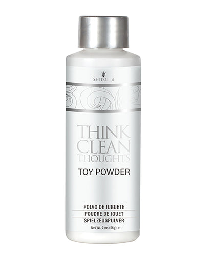Sensuva Think Clean Thoughts Toy Powder - 2 oz Bottle