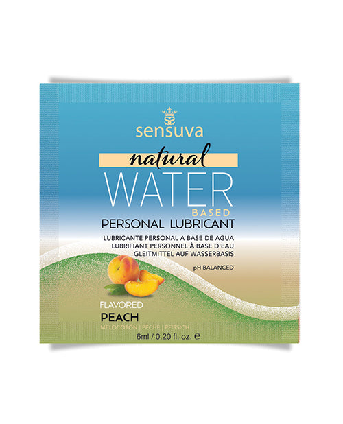 Sensuva Sensuva Natural Water Based Personal Moisturizer Single Use Packet - 6 ml Peach - Image 2