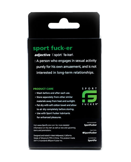 Sport Fucker Silicone Muscle Ball Stretcher - Black