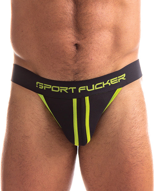 Sport Fucker Jersey Jock - S Black/Green