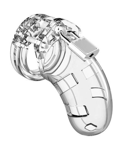 Man Cage Shots Man Cage Chastity 3.5" Cock Cage Model 1 - Clear - Image 3