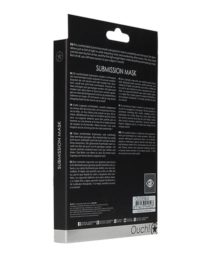 Shots Ouch Submission Mask - Black