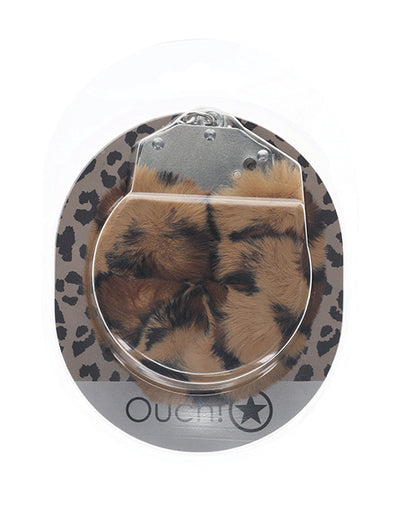 Shots Ouch! Heavy-duty Fluffy Handcuffs - Leopard
