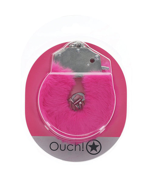 Shots Ouch! Heavy-duty Fluffy Handcuffs - Pink