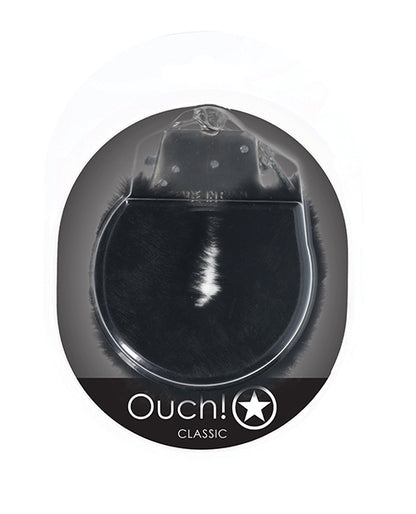Shots Ouch! Classic Fluffy Handcuffs - Black