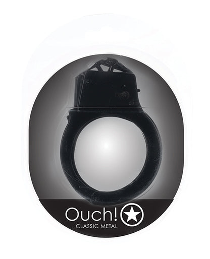 Shots Ouch! Classic Metal Handcuffs - Black