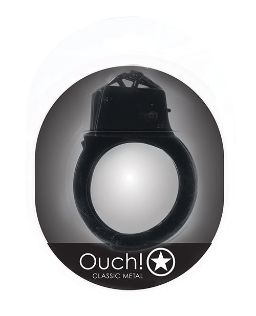 Shots Ouch! Classic Metal Handcuffs - Black