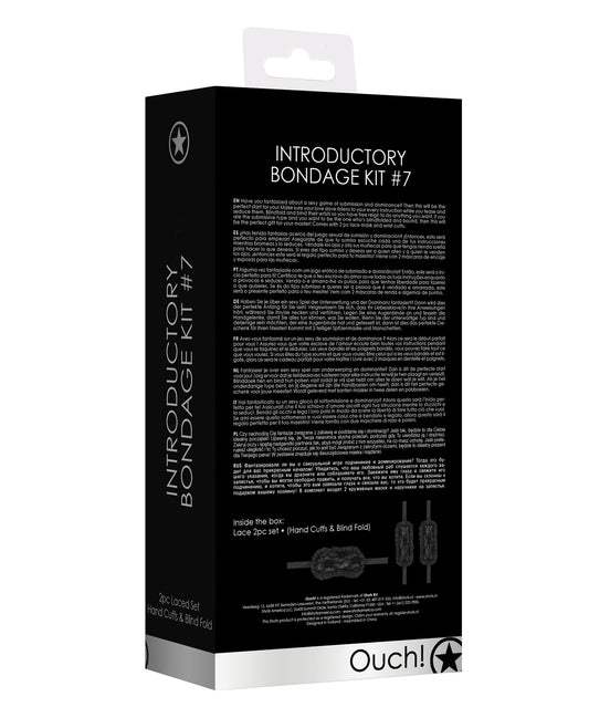 Shots Ouch Introductory Bondage Kit #7 - Black