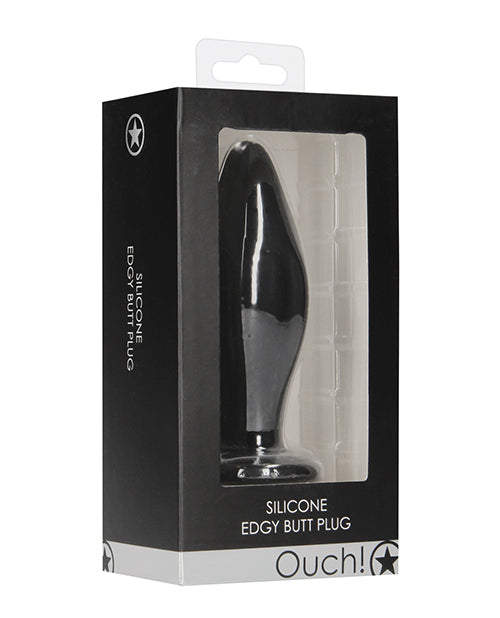 Ouch Shots Ouch Edgy Butt Plug - Black - Image 5