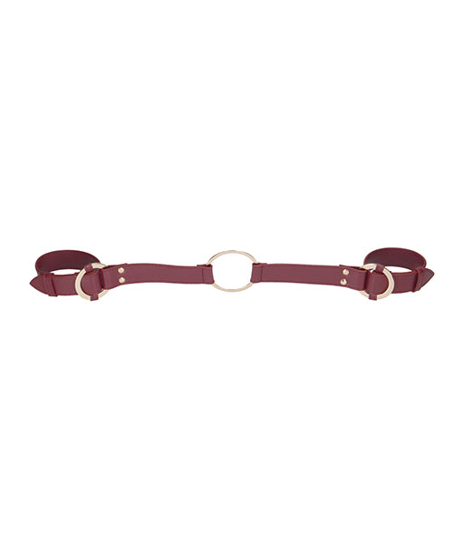 Shots Ouch Halo Handcuff w/Connector - Burgundy