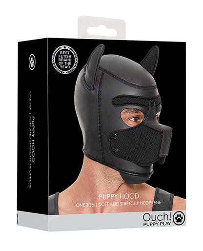 Ouch Shots Ouch Puppy Play Puppy Hood - Black - Image 5