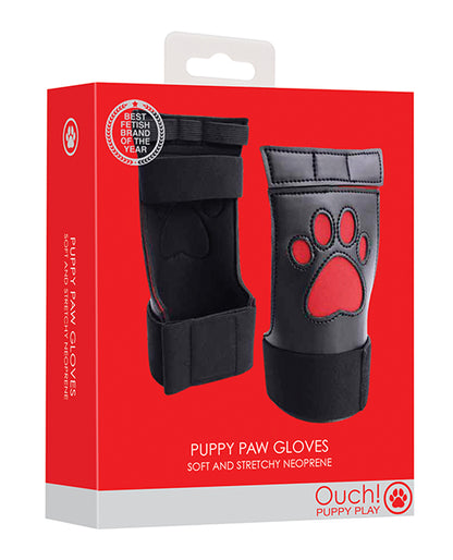 Ouch Shots Ouch Puppy Play Paw Cut-Out Gloves - Red - Image 5