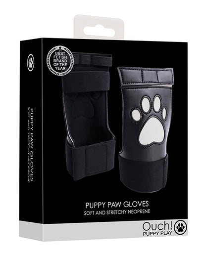 Ouch Shots Ouch Puppy Play Paw Cut-Out Gloves - White - Image 5