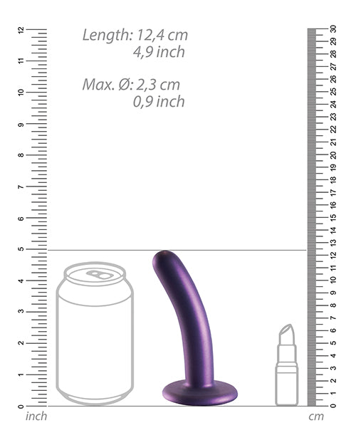 Shots Ouch 5" Smooth G-Spot Dildo - Metallic Purple