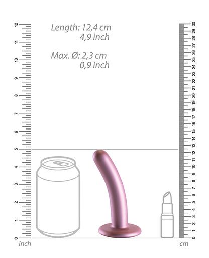 Shots Ouch 5" Smooth G-Spot Dildo - Rose Gold
