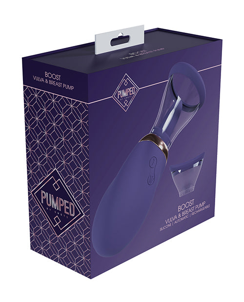Shots Shots Pumped Boost Rechargeable Vulva & Breast Pump - Purple - Image 3