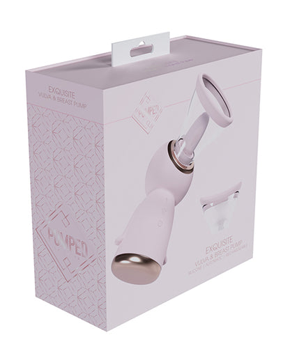 Shots Shots Pumped Exquisite Rechargeable Vulva & Breast Pump - Pink - Image 4