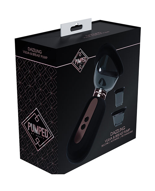 Shots Pumped Dazzling Clitoral, Nipple & Breast Pump - Black