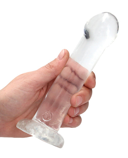RealRock Shots RealRock Crystal Clear 7" Dildo - Transparent - Image 4