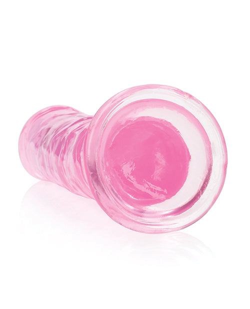 Shots RealRock Crystal Clear 8" Straight Dildo w/Suction Cup - Pink