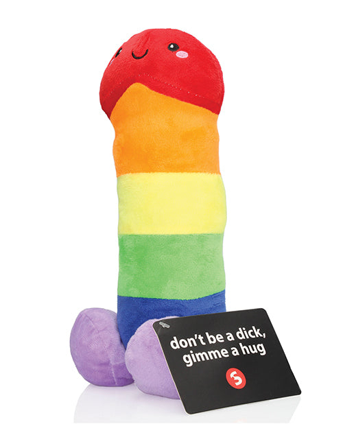 Shots Penis Plushie - Multi Color 12"