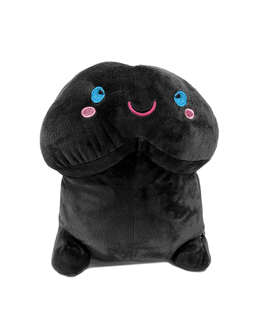 Shots Short Penis Plushie - Black 8" / 20 cm