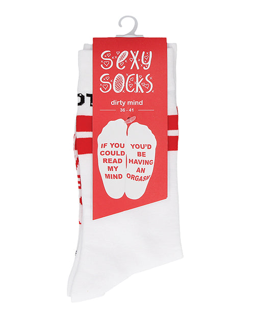 Shots Sexy Socks Dirty Mind - Female