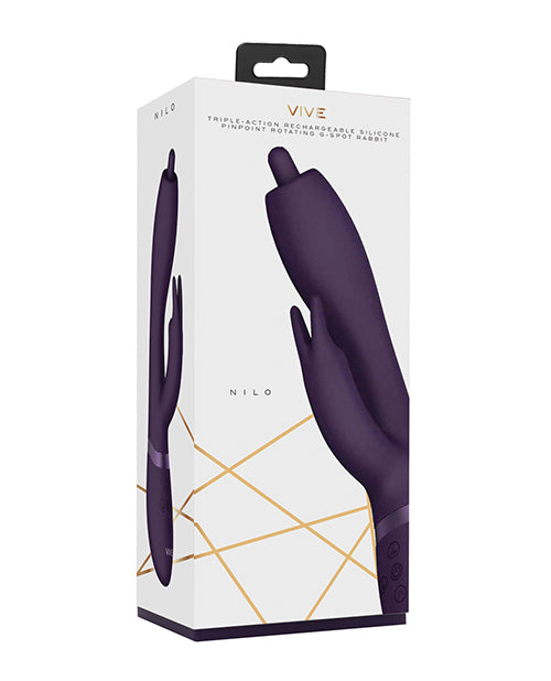 Vive Shots Vive Nilo Pinpoint Rotating G-Spot Rabbit - Purple - Image 5