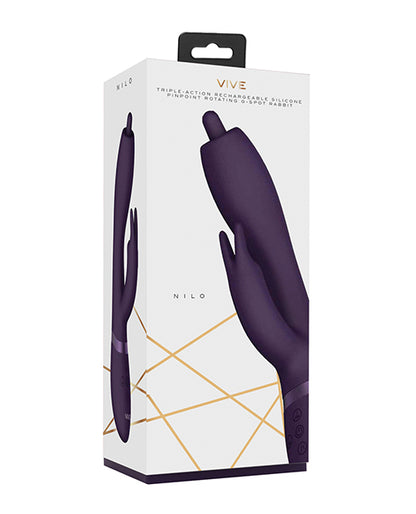 Vive Shots Vive Nilo Pinpoint Rotating G-Spot Rabbit - Purple - Image 5