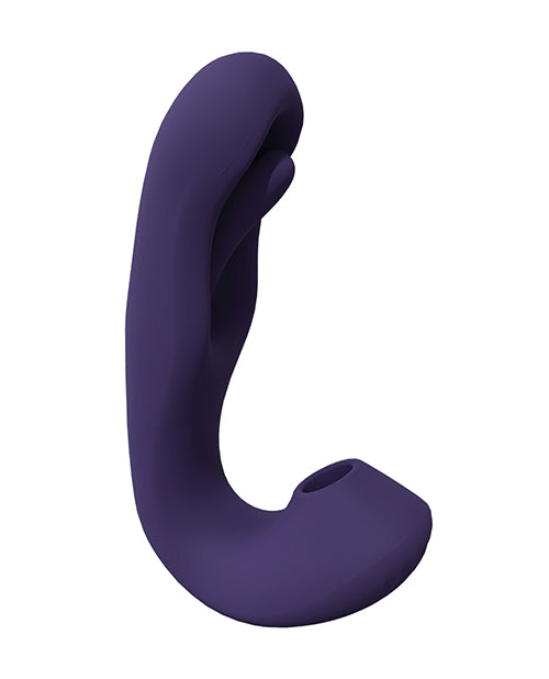 Shots Vive Yuna Dual Action Airwave Vibrator & G-Spot Stimulator - Purple